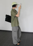 CHECK ROLL-UP SHIRT