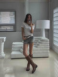 Mute Low Rise Short Denim Pants