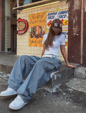 Builder Stripe Carpenter Denim Pants