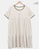 Dason Henley Neck Short Sleeve One Piece