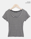 Peple Stripe Short Sleeve T-shirt