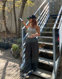 [U-BASIC] 2TYPE Ribbed Tube Top Sleeveless (with cup)