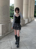 Muel Daily U-Neck Long Sleeve Slim Cardigan