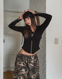 Three cubic short beanie