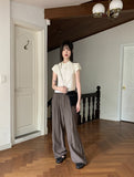 Elo Summer Fabric Banding Long Wide Pants