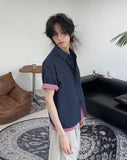 Kea Two-Pocket Crop Check Shirt