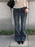 Merlin Washing Denim Bootcut Pants
