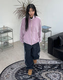 Bolden Stitch Banding Denim Pants