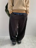Titz Fleece Slit Banding Wide Pants