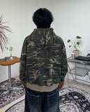 Hanoel Camo Hooded Zip-up