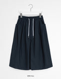 [unisex] Hussy Linen Banding Bermuda Pants