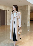 Azel Double Long Trench Coat