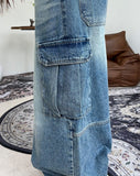 Shiroen Balloon Cargo Denim Pants