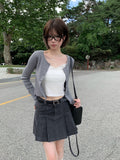 Lumpy Rib Round Slim Fit Long Sleeve Cardigan