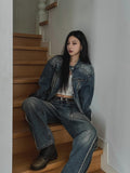 Lundy Dekki Biker Denim Jacket