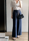 Lauren Wide Denim Slacks Pants