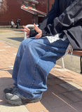 Mvendi Washing Denim Wide Pants