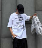 Drawing Flower Half Tee