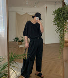 [1+1] Overfit U Neck Short Sleeve Tee