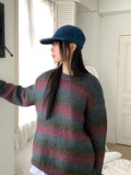 [UNISEX Wool 20] Tums Gradation Stripe Mohair Knit