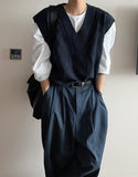block knitted vest