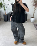Cardin Washed Strap Cargo Pants
