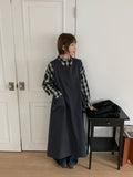 Cleon Navy Check Over Shirt