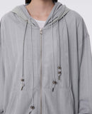 Oversized 2-Hooded Zip Up