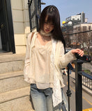 Boohin Chiffon Frill Sleeveless Blouse