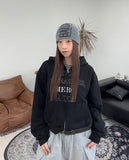 Kasen Applique Embroidery Hooded Zip-Up