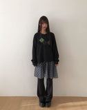 Choa Vintage Argyle Patch T-shirt