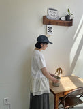 [BAONHAUS] Genbo Frill Tiered Short Sleeve Tee