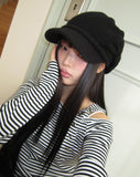Wondeun Stripe One-Shoulder T-Shirt