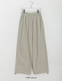 [BAONHAUS] Gokobu Color Cotton Banding Wide Pants