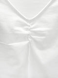 Ete Deep V-Neck Shirred Tee