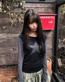 Emu Star Patch Striped Long Sleeve T-shirt