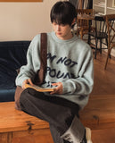 Fancy Lettering Wool Knit