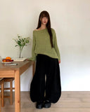 Ritz Boatneck Loose Fit Long Sleeve Long Knit