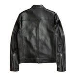 Lambskin Square Pocket Biker Jacket