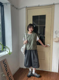 [unisex] Tamod Summer Banding Pintuck Bermuda Pants