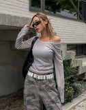 Cross Back Silt See-Through Knit