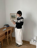 Hakiro Round Nordic Knit Cardigan