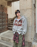 Paris Semi-Crop Hooded Zip-Up