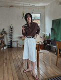 Noster wide Bermuda pants