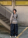 Natey Raw Edge Balloon Denim Pants