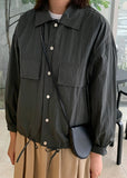 Pinjeton Snap Button Wind Collar Jacket