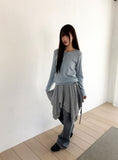 UN UV-Neck Striped Long-Sleeve T-Shirt