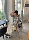 [unisex] Domo nylon string banding parachute cargo pants
