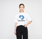 Overlap Heart Line Short Sleeve Tee