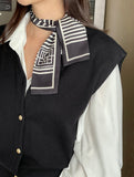 Billion V-neck Button Knit Cardigan Vest